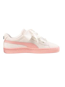 Zapatillas Puma Suede Heart Jewel JR Blanco