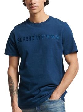 Camiseta Superdry Vintage Corp Logo Azulón Hombre