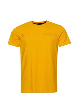 Camiseta Superdry Vintage Logo Amarilla Hombre