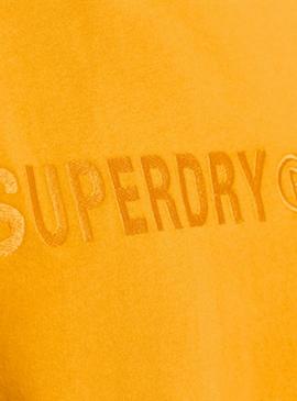 Camiseta Superdry Vintage Logo Amarilla Hombre