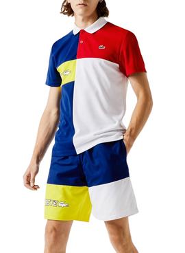 Polo Lacoste Sport Colorblock Para Hombre