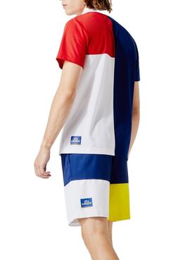 Polo Lacoste Sport Colorblock Para Hombre