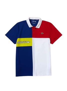 Polo Lacoste Sport Colorblock Para Hombre