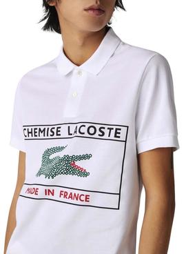 Polo Lacoste Made In France Blanco Para Hombre