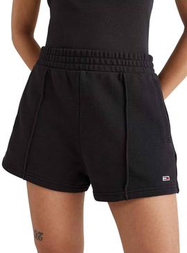 Short Tommy Jeans Essential Negro para Mujer