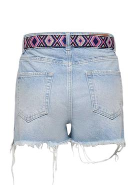 Short Vaquero Only Robin Vintage Azul para Mujer