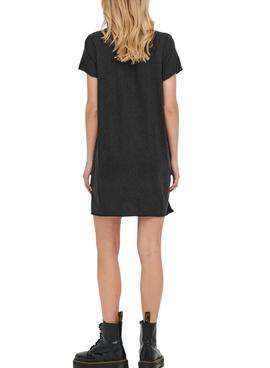 Vestido Only Lucy Animal Tigre Negro para Mujer