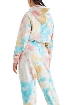 Sudadera Tommy Jeans Boxy Tie Dye Multi para Mujer