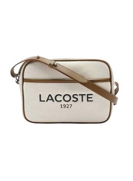 Bandolera Lacoste Natural Beige para Mujer