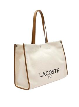Bolso Lacoste Natural Beige para Mujer