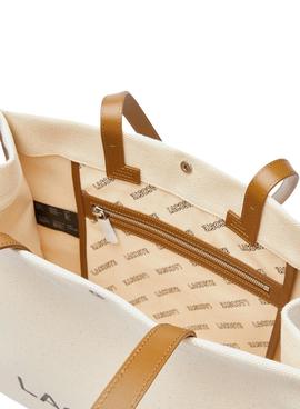 Bolso Lacoste Natural Beige para Mujer