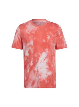 Camiseta Adidas Essential Tie Dye Rosa para Hombre