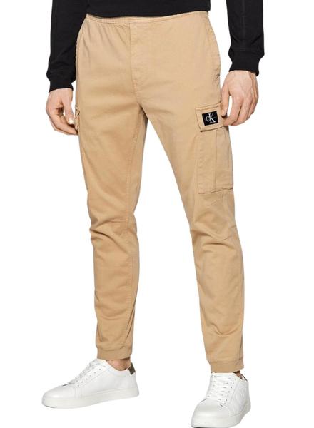 Pantalón Calvin Klein Skinny Cargo Beige Hombre