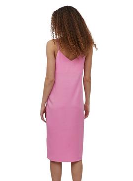 Vestido Vila Viamazed Strap Rosa Para Mujer