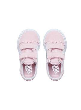 Zapatillas Vans Old Skool Velcro Rosa