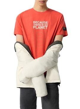 Camiseta Ecoalf Great B Naranja para Hombre