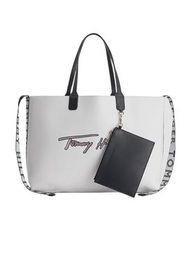 Bolso Tommy Signature Blanco Mujer