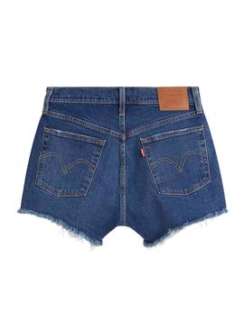 Short Vaquero Levis 501 Original Azul para Mujer