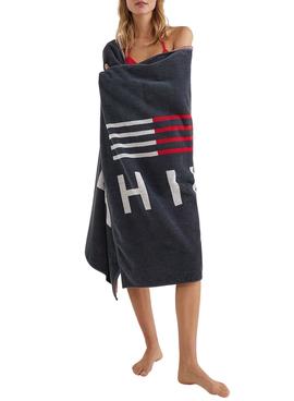 Toalla Tommy Hilfiger Logo Marino Hombre y Mujer