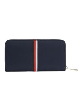 Cartera Tommy Hilfiger Signature Marino para Mujer