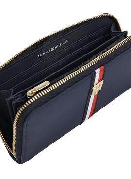 Cartera Tommy Hilfiger Signature Marino para Mujer