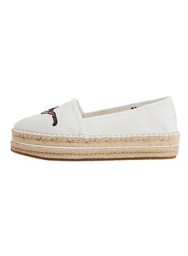 Alpargata Tommy Hilfiger Signature Blanca Mujer