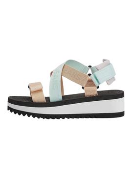 Sandalias Tommy Jeans Tiras Multicolor Mujer