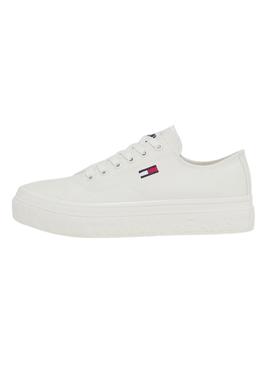 Zapatillas Tommy Jeans Flatform Blanca Mujer