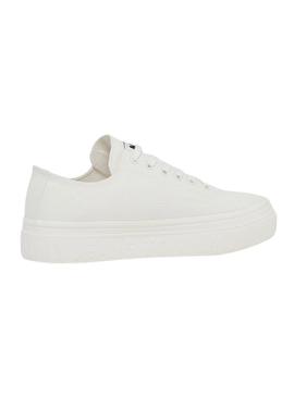 Zapatillas Tommy Jeans Flatform Blanca Mujer