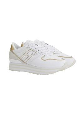 Zapatillas Tommy Hilfiger Mesh Flatform Blanca 