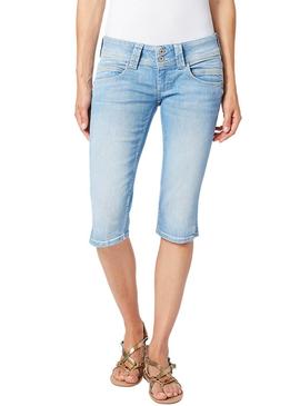 Bermuda Pepe Jeans Venus Light Denim Mujer