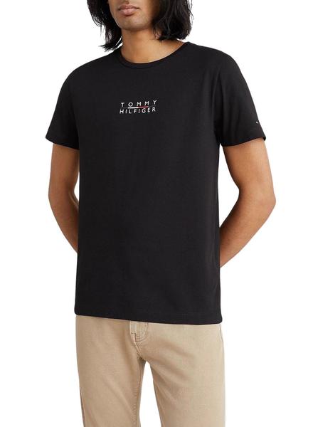 Camiseta Tommy Hilfiger Masculina Monotype Roundle Logo Cáqui