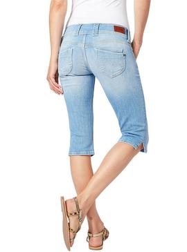 Bermuda Pepe Jeans Venus Light Denim Mujer