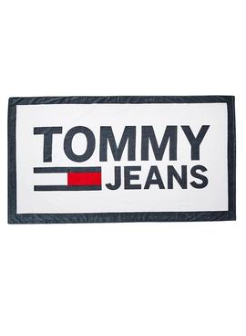 Toalla Tommy Jeans Blanca para Hombre y Mujer
