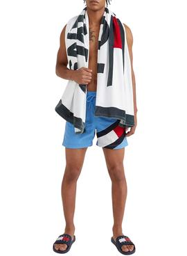 Toalla Tommy Jeans Blanca para Hombre y Mujer