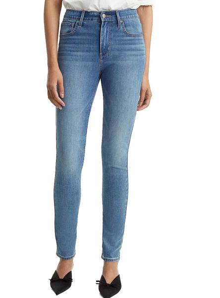 Levis 712 High Rise Skinny Azul