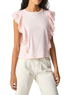 Camiseta Pepe Jeans Brunella Rosa para Mujer