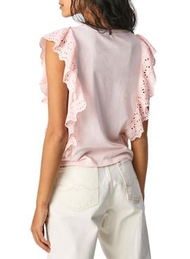 Camiseta Pepe Jeans Brunella Rosa para Mujer