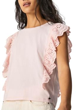 Camiseta Pepe Jeans Brunella Rosa para Mujer