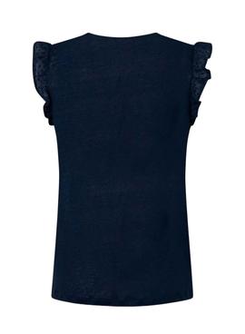 Camiseta Pepe Jeans Daysies Negra para Mujer