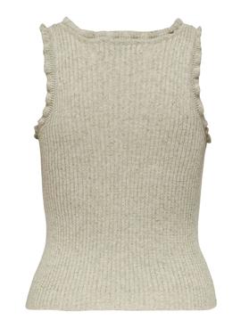 Top Only Lina Ruffle Verde para Mujer