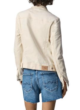Cazadora Vaquera Pepe Jeans Thrift Beige Mujer