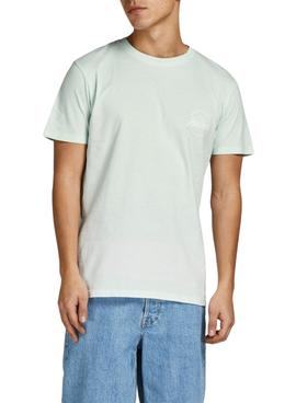 Camiseta Jack and Jones Tarif Menta Hombre