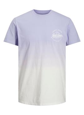 Camiseta Jack and Jones Tarif Malva Hombre