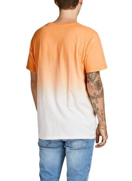 Camiseta Jack And Jones Tarif Naranja Hombre