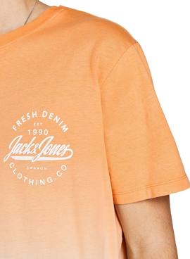 Camiseta Jack And Jones Tarif Naranja Hombre