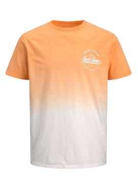 Camiseta Jack And Jones Tarif Naranja Hombre