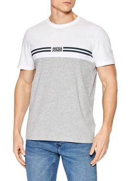 Camiseta Jack And Jones Steve Gris Hombre