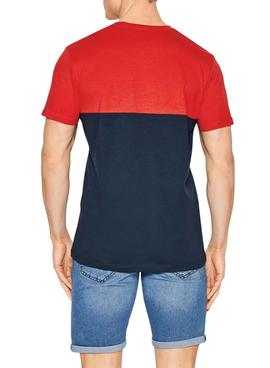 Camiseta Jack And Jones Steve Roja Hombre