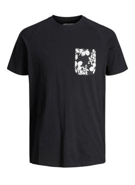 Camiseta Jack And Jones Coastal Negra Hombre